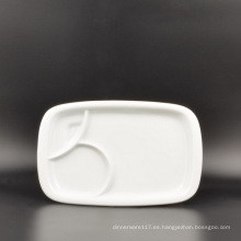 Placa de cena de porcelana personalizada de fábrica de China